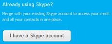 merge accounts Windows Live Messenger already using Skype