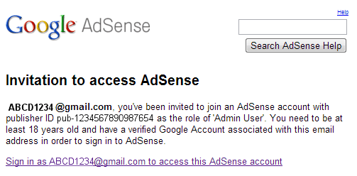 google-adsense-change-login-email-inviation-admin-user-gmail